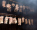 smoking meat in the traditional smokehouse